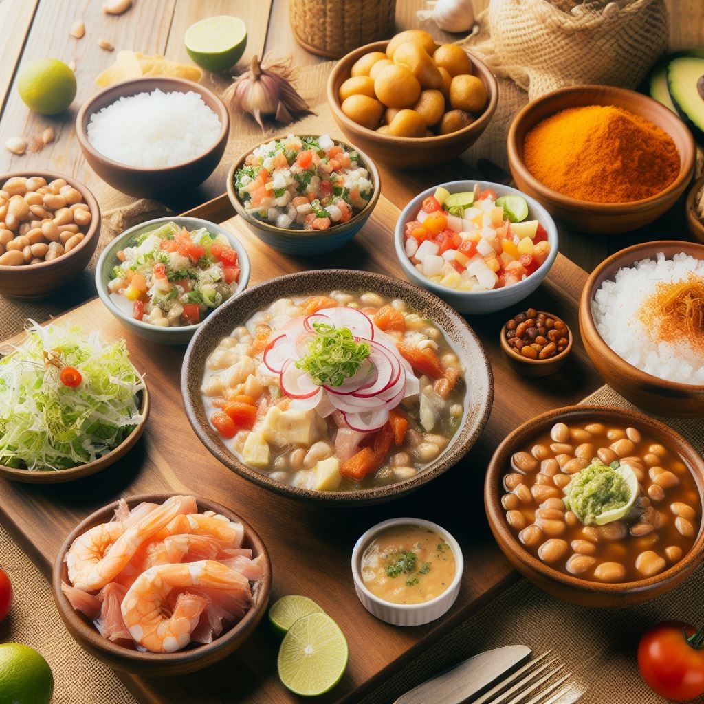 Typical Beautiful Picture of Costa Rican Food