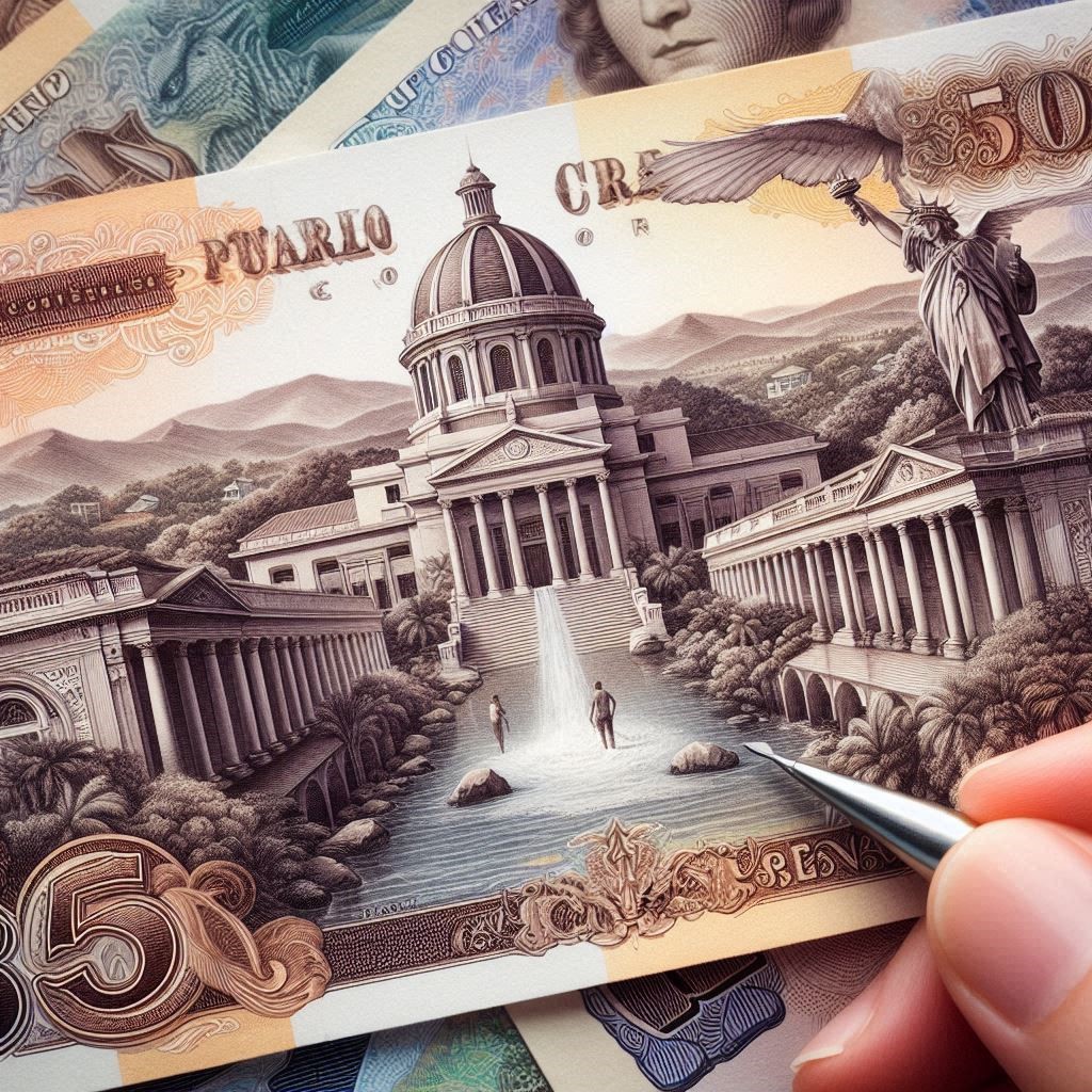 photo made by AI to showcase currencies for costa rica