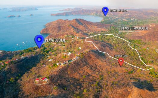 Expansive 88.4 Acre Ocean View Farm on the Main Road to Ocotal