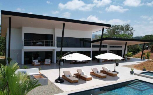 Brand New Modern Luxury 4-Bedroom Home with Pool and Incredible Panoramic Coastal & Ocean Views in Teancum at Tawal near Ojochal Costa Rica