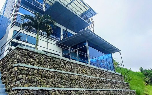 Modern Marvel Mansion for sale near La Fortuna in Ciudad Quesada, 4 Levels, Elevator, Indoor Pool and Jacuzzi w Volcano Views