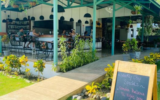 For Sale Animal Restaurante & Bar and 615 Square Meters- Lot Turnkey Business in Playa Hermosa, Jaco