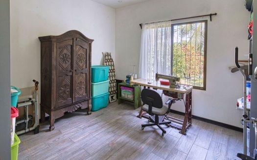 Modern House in a tropical garden in a beach area