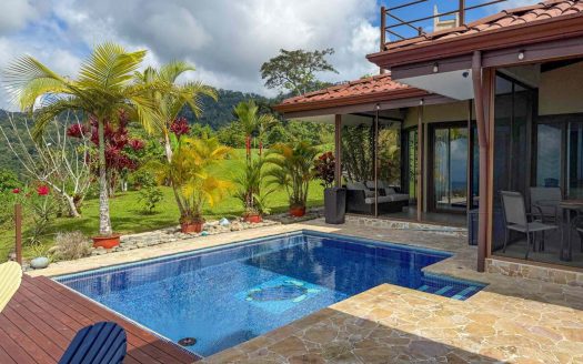 Ocean-View 4-Bedroom Home with Pool Guesthouse & Spectacular Panoramic Views of Osa Peninsula above Cortez Costa Rica