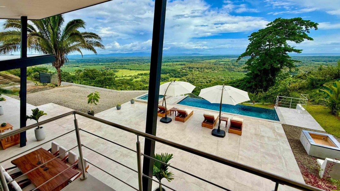 Brand New Modern Luxury 4-Bedroom Home with Pool and Incredible Panoramic Coastal & Ocean Views in Teancum at Tawal near Ojochal Costa Rica