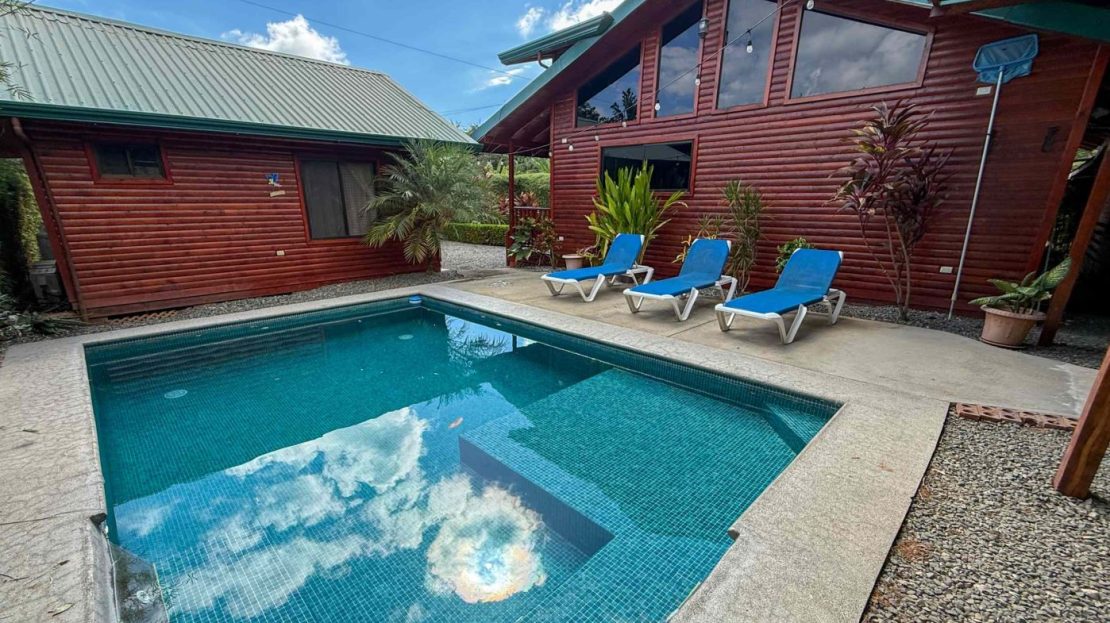 Unique Income Producing Home with 3-Bedrooms plus 1-Bedroom Cabin & Pool in Walk-to-Beach Location in Bahia near Uvita Costa Rica