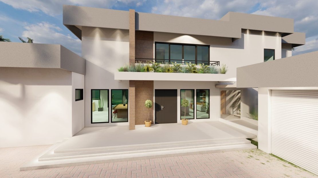 Lot and beach house with ocean view