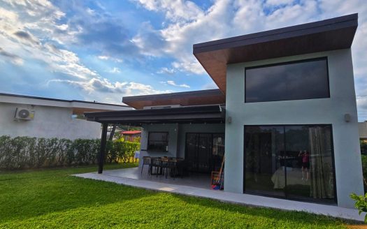 Modern home in gated community near La Fortuna for Sale | Airbnb ready – Communal River, pool and nature, $150,000