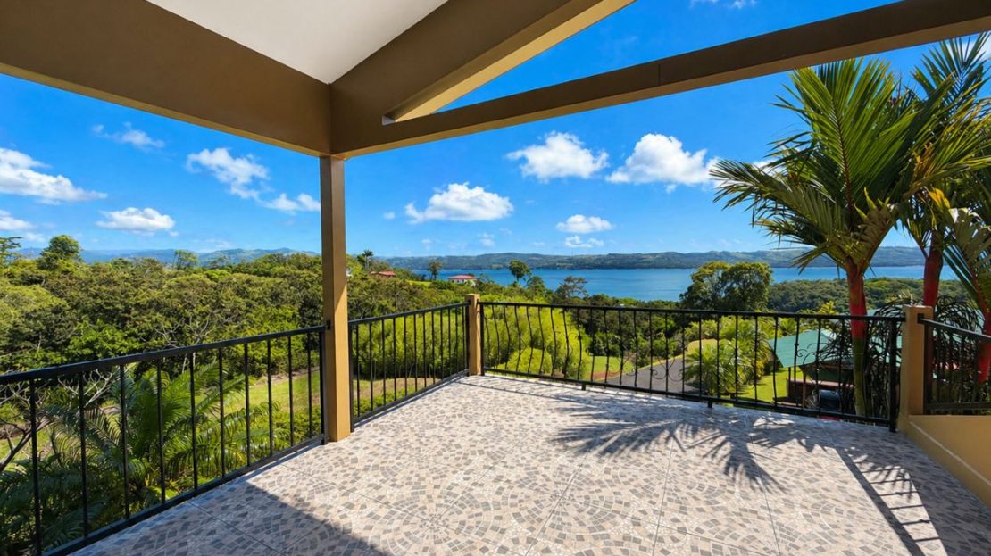 Panoramic Lake Arenal View 3 BR 3BA Home in Exclusive Gated Community with Pool