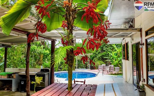 Super Rare 4 Bedroom Jungle Home in Ojochal with Pool, Creeks & Rental Potential