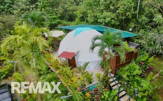 3 Airbnb Investment Property for Sale Near La Fortuna | Villa + 2 Glamping Units | Turnkey Business | US$175,000