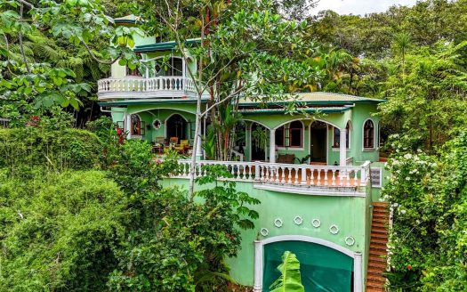 Ocean View Home for Sale in Ojochal with Pool & Jungle Views