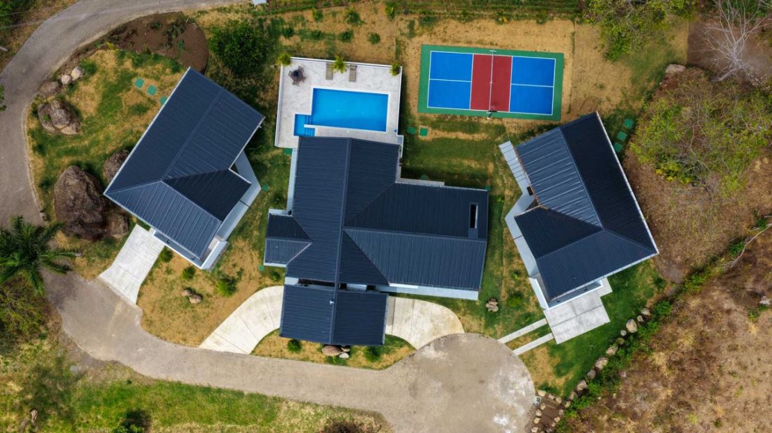 Mountaintop Family Compound in Atenas' Exclusive Las Rocas — Main Home + Two Guest Casitas