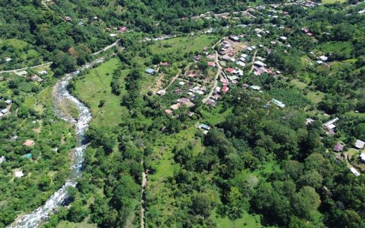 Development Land for Sale in Chimirol de Rivas: 58-Acre Mountain and Riverfront Estate on Chirripo River