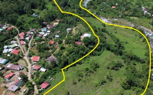 Land for Sale in Chirripo Valley: 27-Acre Riverfront Property with High Development Potential
