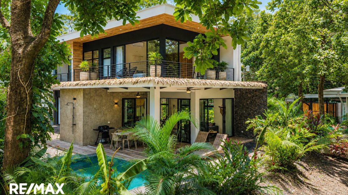 A Jungle Oasis in Pelada — Wood & Stone Home For Sale with Proven Rental Income. Guanacaste | REMAX