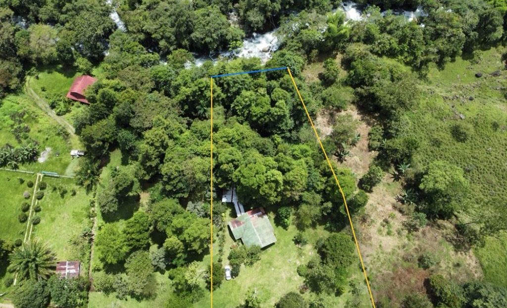 Property for Sale in Santa Elena Perez Zeledon: 1.23-Acre Riverfront Parcel with Penas Blancas River Access and Existing Structure