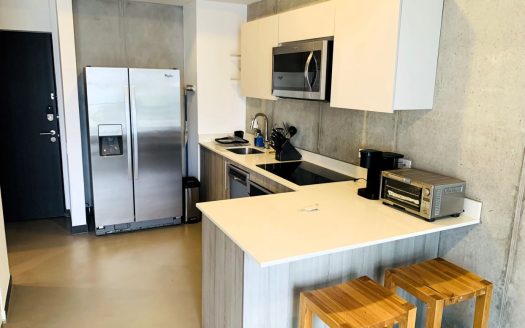 FOR RENT: Furnished studio apartment at Q-BO Towers, Rohrmoser.