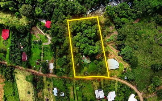 Property for Sale in Santa Elena Perez Zeledon close to RISE: 1.23-Acre Riverfront Parcel with Peñas Blancas River Access